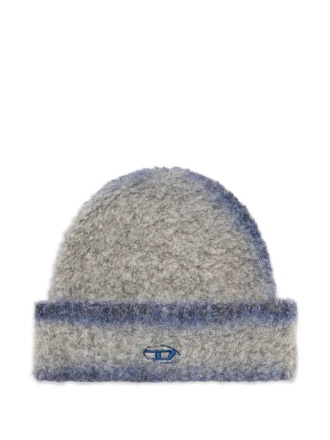 Diesel logo-embroidery beanie hat Grey A241730QMCK
