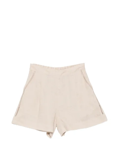 MC2 Saint Barth eyelet-detail mini shorts Neutrals AMN0001