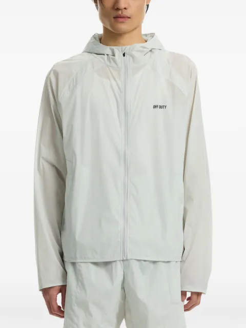 Off Duty logo-print hooded jacket Grey ODS26J6905