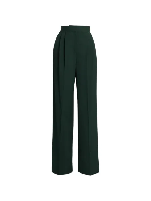 ERDEM pleated wide-leg trousers Green PF26TR90070303023