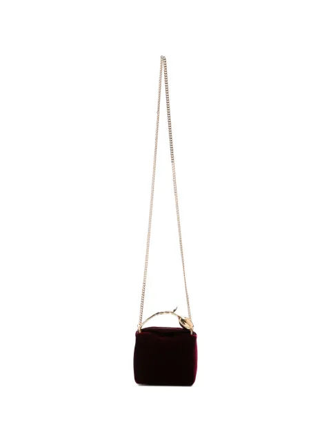 ERDEM micro Bloom velvet tote bag Red PF26B750436001