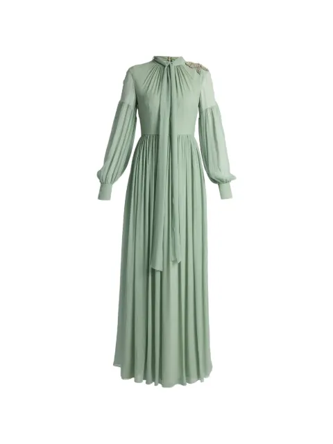 ERDEM embellished silk maxi dress Green PF26G2850943013