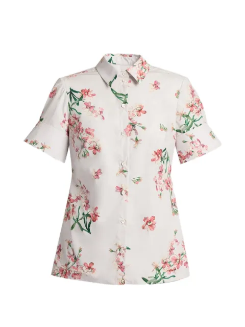 ERDEM floral-print short-sleeve shirt Pink PF26T90152155027
