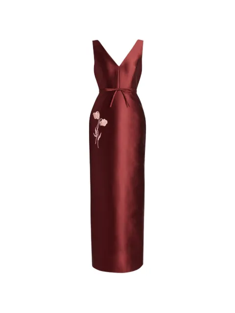 ERDEM embroidered Mikado gown Red PF26G7851296012