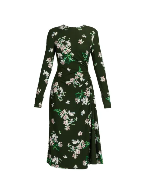 ERDEM floral-print midi dress Green PF26JRD320163021