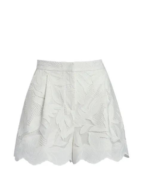 ERDEM floral cutwork shorts White VC26TR957139002