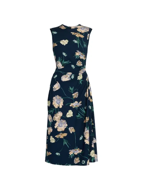 ERDEM floral-print midi dress Blue PF26JRD920174001