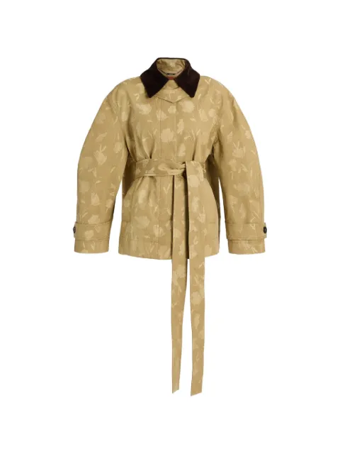 ERDEM poppy jacquard oversized jacket Neutrals PF26J3190082001