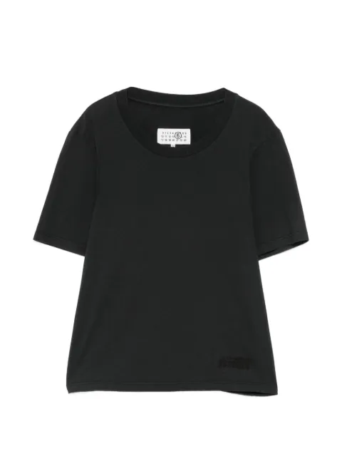 MM6 Maison Margiela logo-embossed T-shirt Black S62GD0215M20108