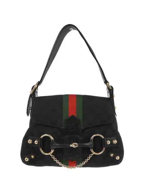Gucci Pre-Owned 1990-2000s GG Horsebit handbag Black 136131