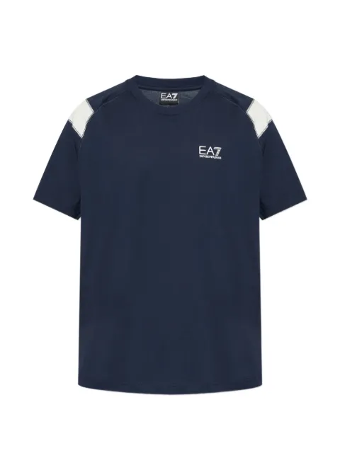 Ea7 Emporio Armani logo-print T-shirt Blue 7M001624AF10375