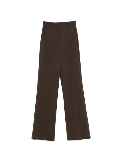 Sportmax Volonta high-waisted wide-leg trousers Brown 2622786021
