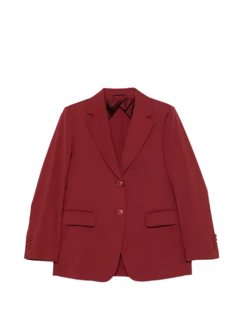 Max Mara Mstassenzi single-breasted notched-lapels blazer Red 2626046021