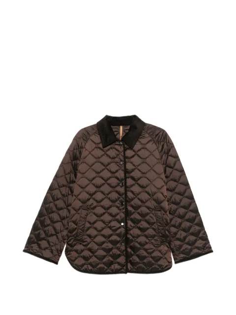 Marina Rinaldi Mrssasia quilted corduroy-collar jacket Brown 2628486016600