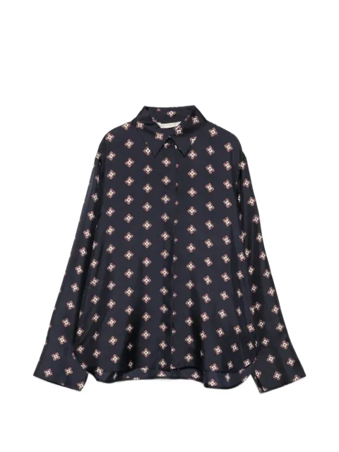 Max Mara Disco silk shirt Blue 2626116017