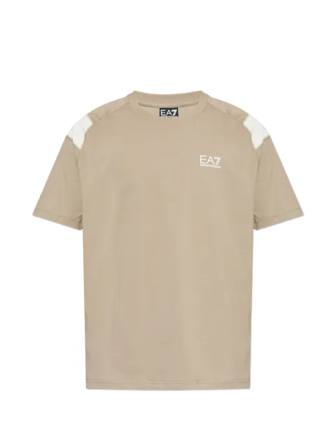 Ea7 Emporio Armani logo-print T-shirt Neutrals 7M001624AF10375