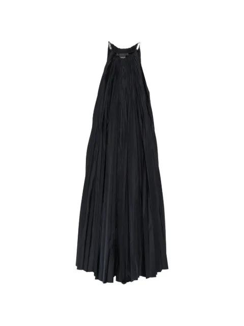 Max Mara pleated crystal-embellished maxi dress Black 2621226057600