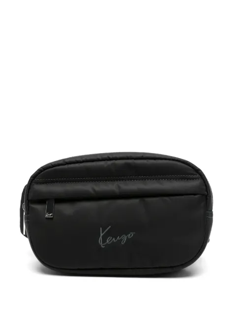 Kenzo logo-embroidered belt bag Black FG68SA407F02
