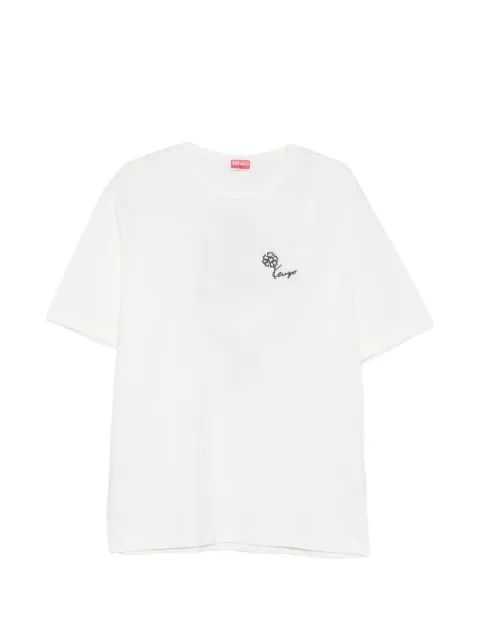 Kenzo floral-print T-shirt White FG65TS2924SG