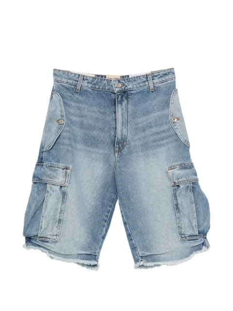 GALLERY DEPT. cargo raw-cut shorts Blue BTM029