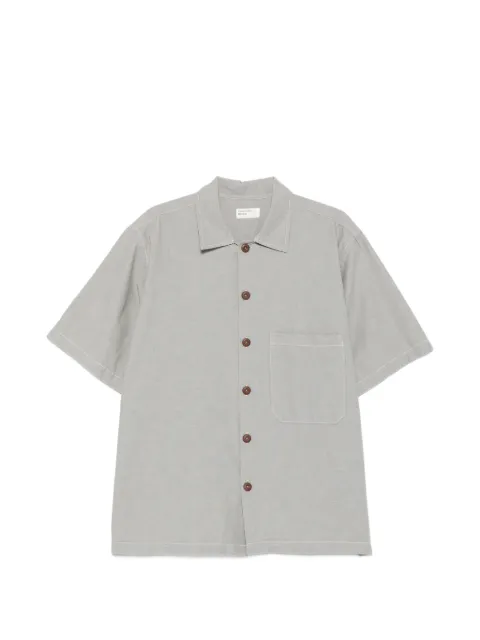 Universal Works short-sleeved chest-pocket shirt Grey 34607