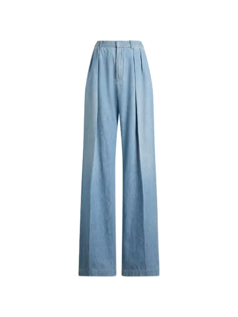 Ralph Lauren Collection Livie pleated straight-leg jeans Blue 290P20872001