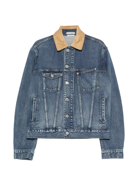 JW Anderson corduroy-collar denim jacket Blue DJ0046PG1930