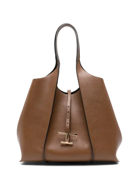 Tod's medium T Timeless leather tote bag Brown XBWTSBA0300XSO