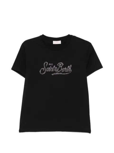MC2 Saint Barth Emilie rhinestone-embellished T-shirt Black EMI0001