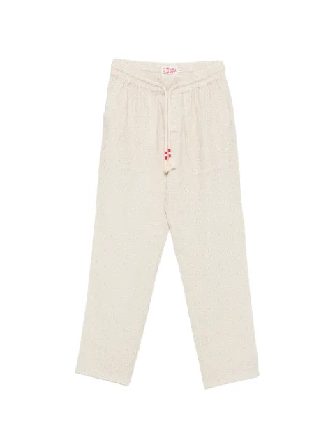 MC2 Saint Barth Calais geometric-print trousers Neutrals CAA0001