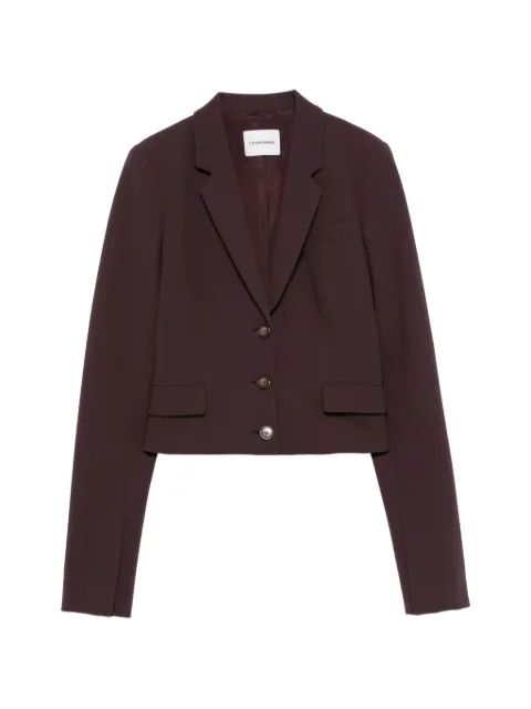 THE ANDAMANE Zefira single-breasted cropped blazer Red T203059ATNP263