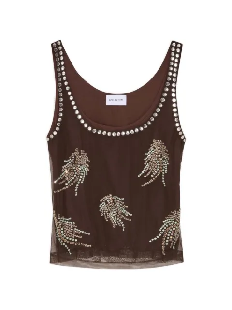 16Arlington Esha hot-fix mesh top Brown T450SS2602