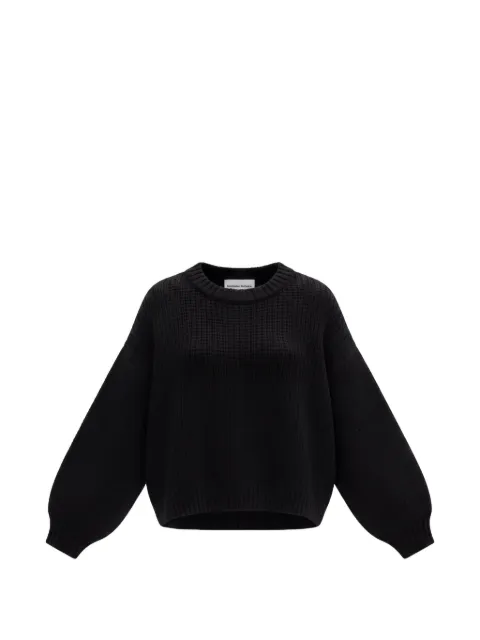 Emerson Renaldi ribbed-knit crew-neck sweater Black EMES26008