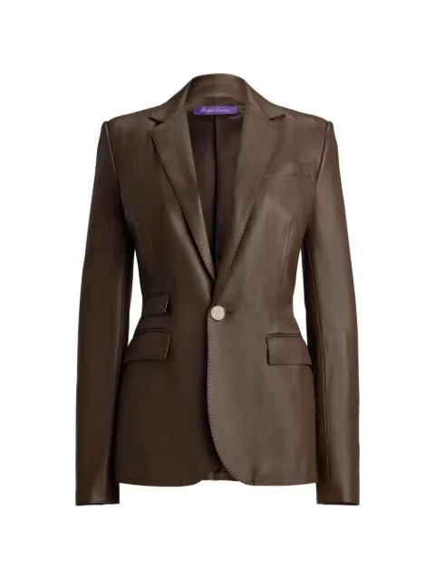 Ralph Lauren Collection Parker leather jacket Brown 290P21101001