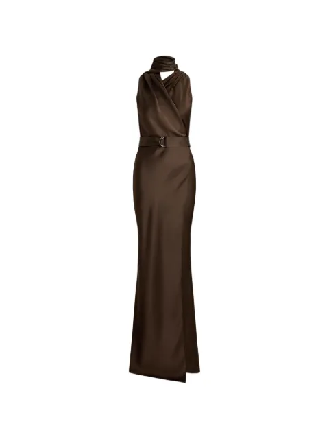 Ralph Lauren Collection Rynn sleeveless gown Brown 290P19639