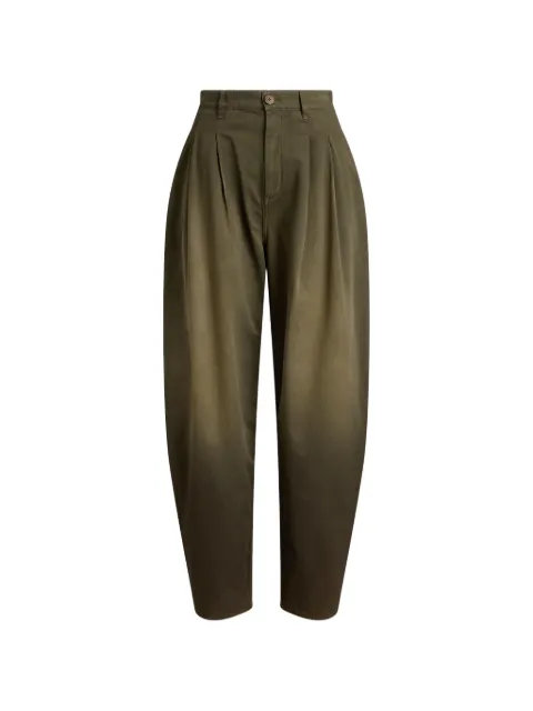 Ralph Lauren Collection Ellen pleated cotton trousers Brown 290P19612