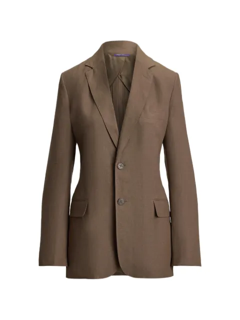 Ralph Lauren Collection Marcy single-breasted blazer Brown 290P22031001