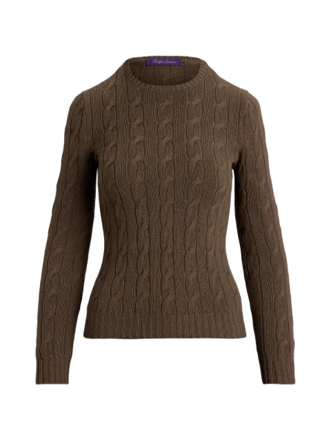 Ralph Lauren Collection cable-knit cashmere sweater Brown 290P24104005