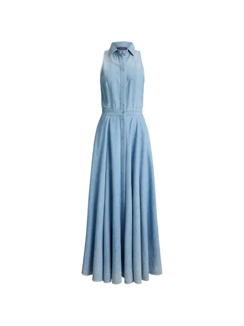 Ralph Lauren Collection Peyten halterneck maxi dress Blue 290P21024