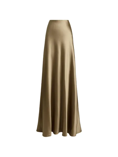 Ralph Lauren Collection Masina satin maxi skirt Gold 290P24112