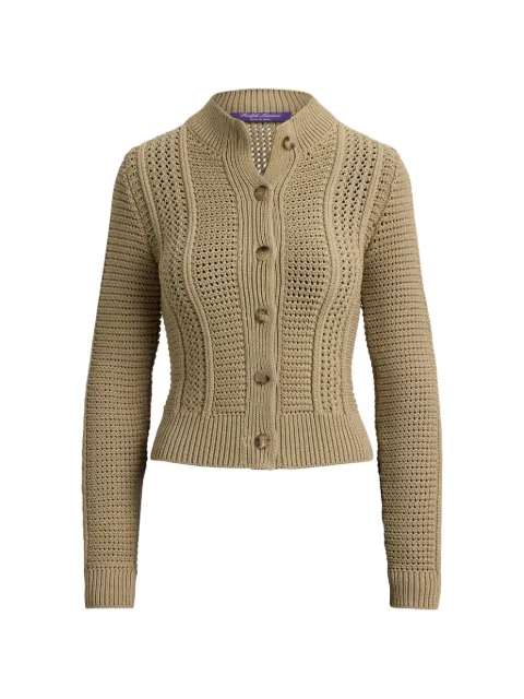 Ralph Lauren Collection mock-neck cardigan Brown 290P18079001