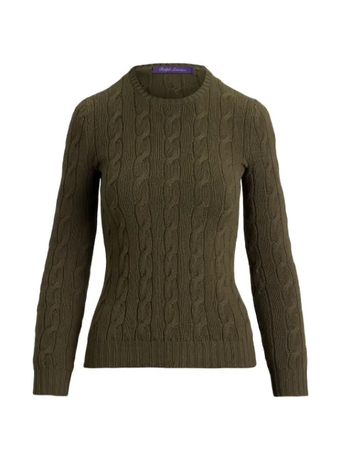 Ralph Lauren Collection cable-knit cashmere sweater Green 290P24104