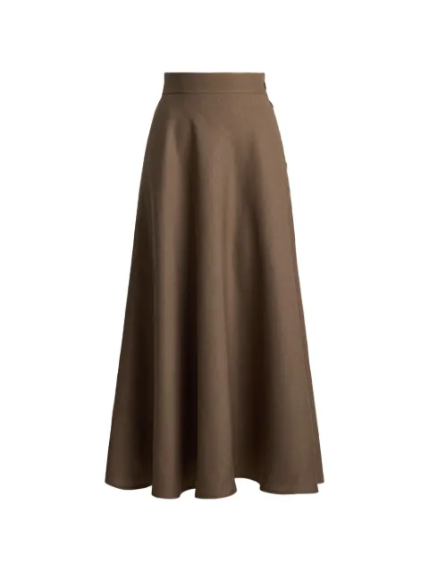 Ralph Lauren Collection Kenzie midi skirt Brown 290P19642001