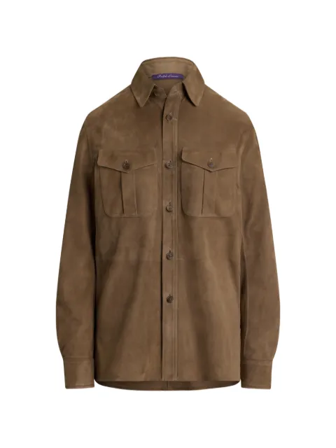Ralph Lauren Collection Landry lamb-suede shirt Brown 290965603