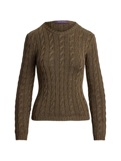 Ralph Lauren Collection cable-knit sweater Brown 290P24099007