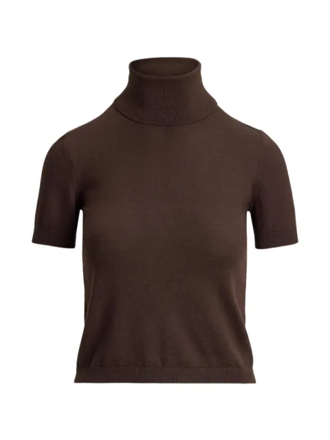 Ralph Lauren Collection short-sleeve cashmere sweater Brown 290P18075002