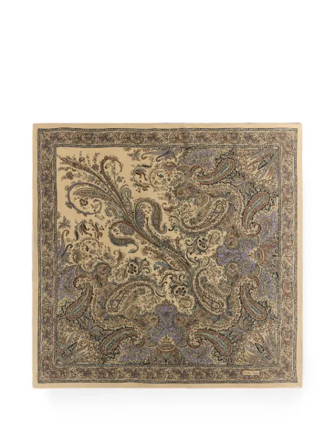 Ralph Lauren Collection Paisley-print crepe de chine scarf Neutrals 434P23814