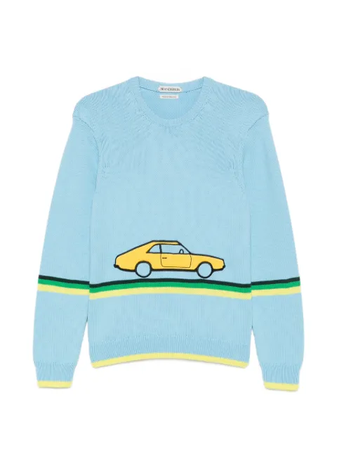 JW Anderson car-patch sweater Blue KW1623YN0515