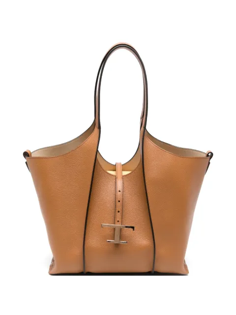 Tod's T Timeless leather tote bag Brown XBWTSBA0200Q8E