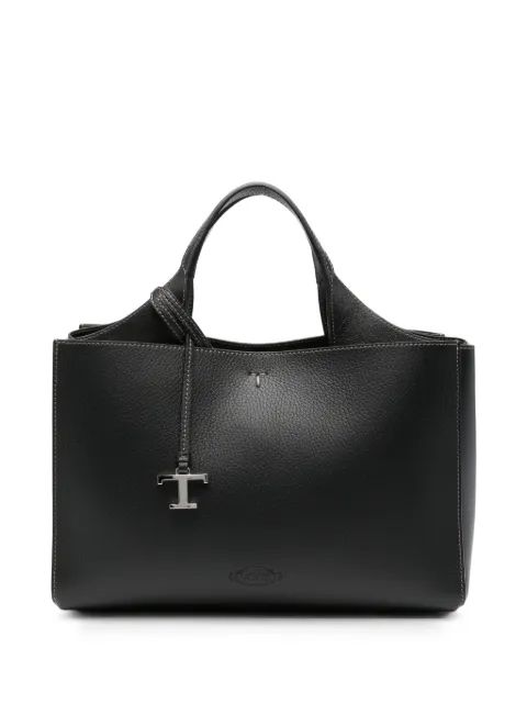 Tod's small T Timeless leather tote bag Black XBWAPAL0200QRI